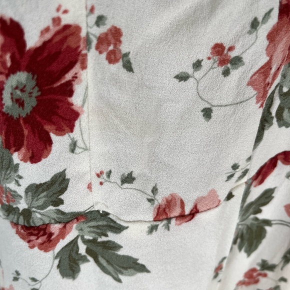 Reformation Fairfax Print Sundress, Mini Dress Size 8 Floral White Red Green - Picture 13 of 13
